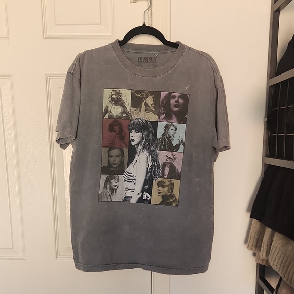 Taylor Swift Tops - Taylor Swift Gray Eras Tour Oversized T Shirt XS
